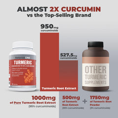 Close-up of Balance ONE Turmeric 1000mg label