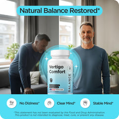 Balancebreens Vertigo Relief capsules closeup highlights convenient daily use for balance