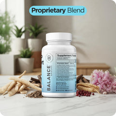Balancebreens Vertigo Relief tablet with water suggests simple regimen for on-the-go balance