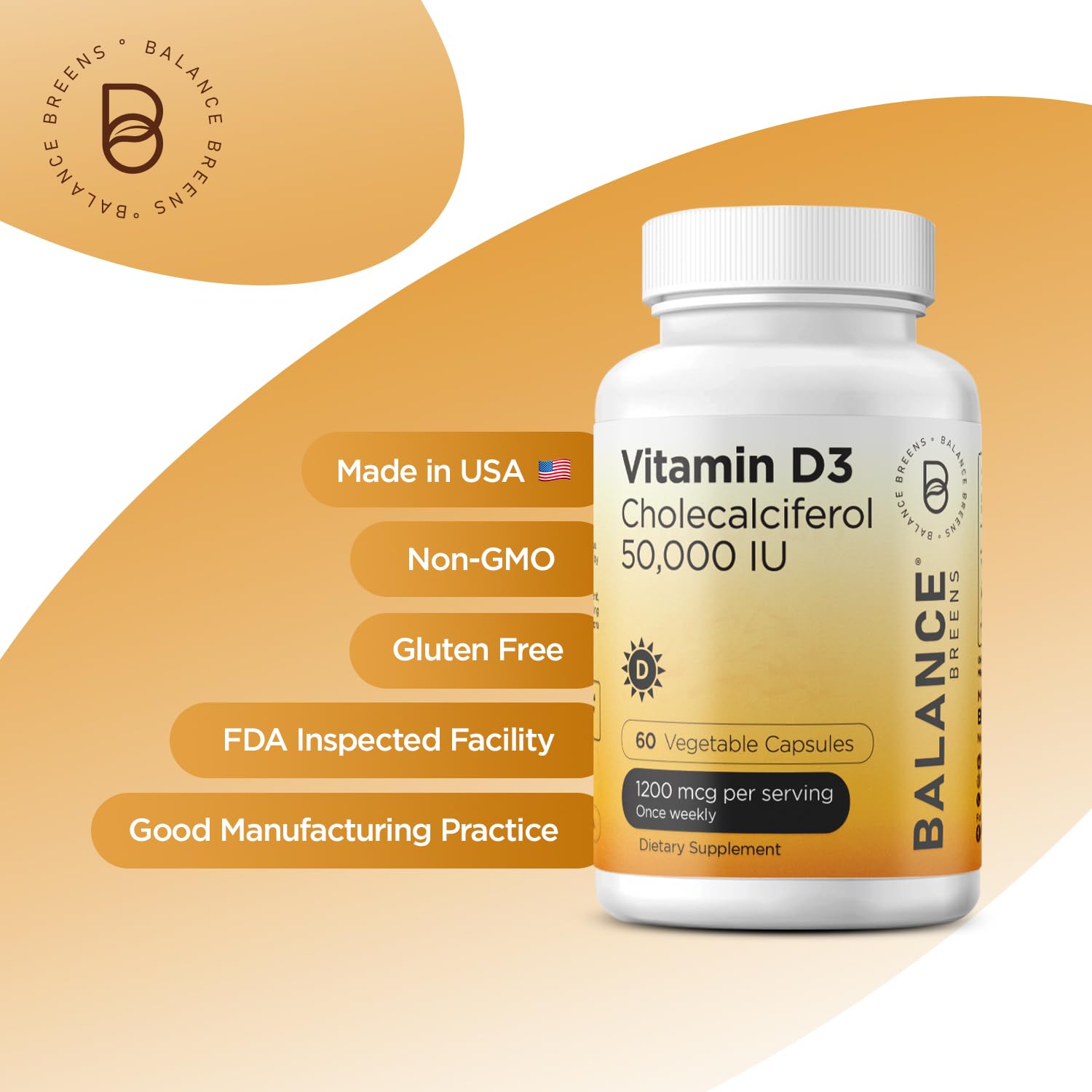 Made in USA GMP-certified facility for Balancebreens Vitamin D3