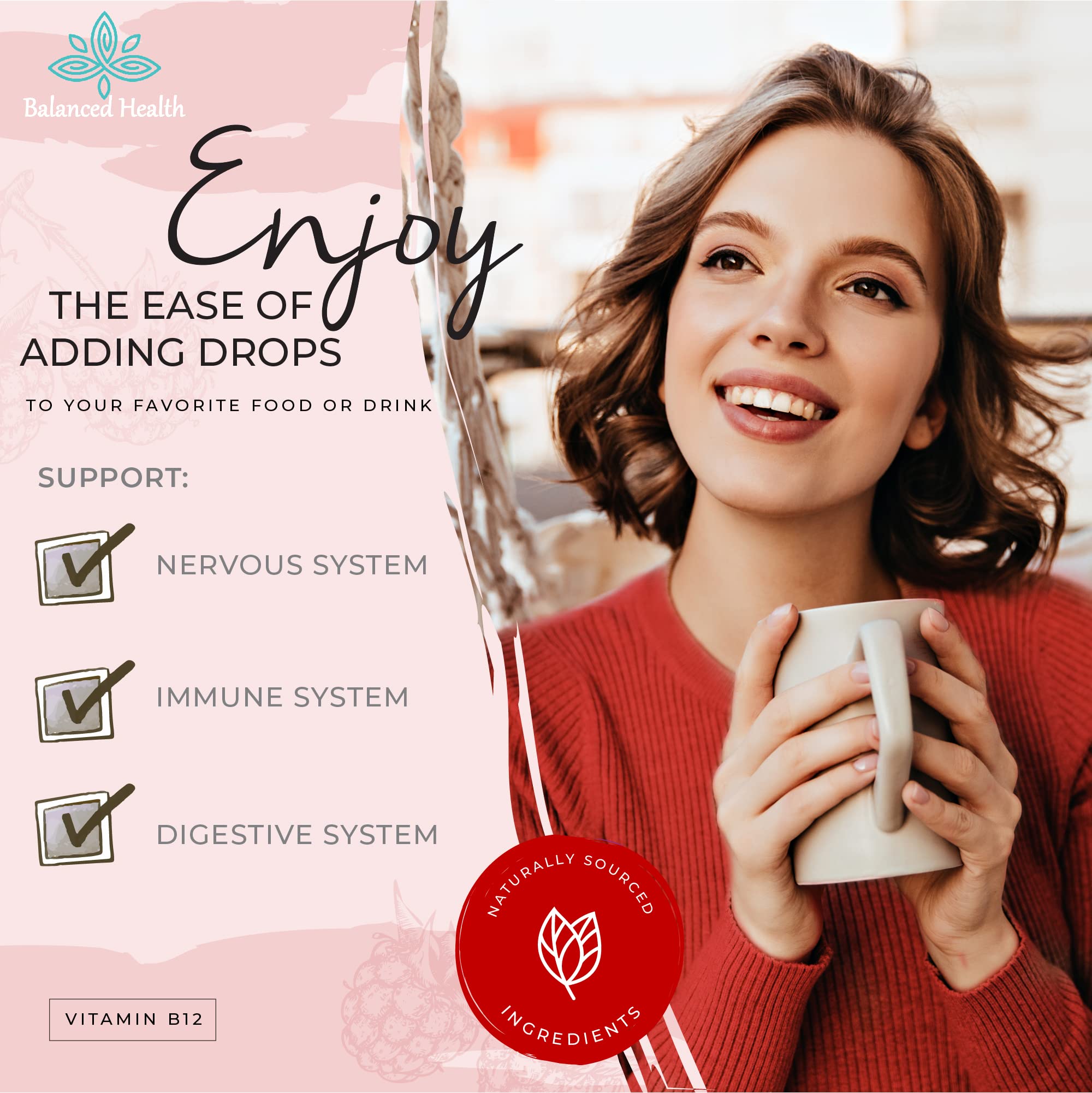 Dropper dispensing B12 under the tongue