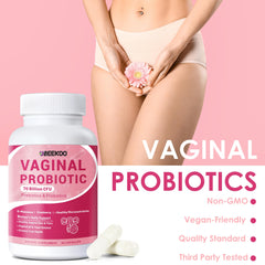 Illustration of balanced vaginal flora for women's health