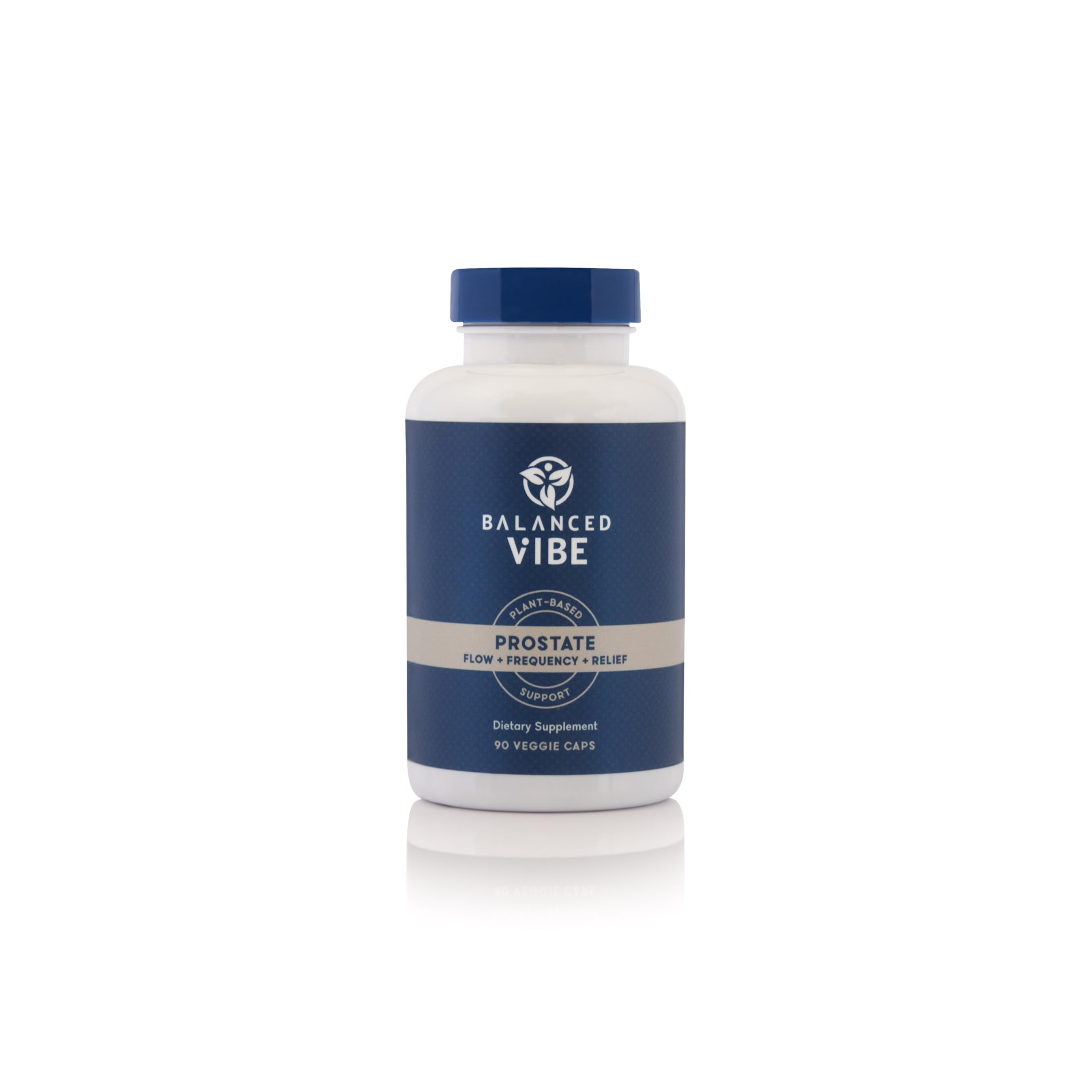 Balanced Vibe Prostate Support bottle with 90 vegan capsules