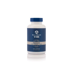 Balanced Vibe Prostate Support bottle with 90 vegan capsules