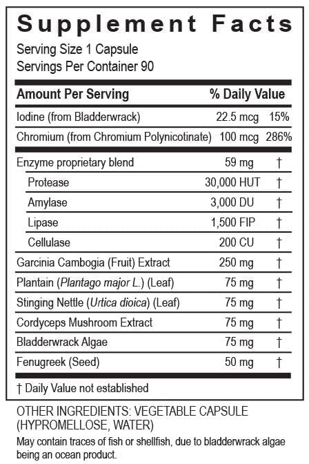 USA manufacturer label on BalanceZyme Plus bottle
