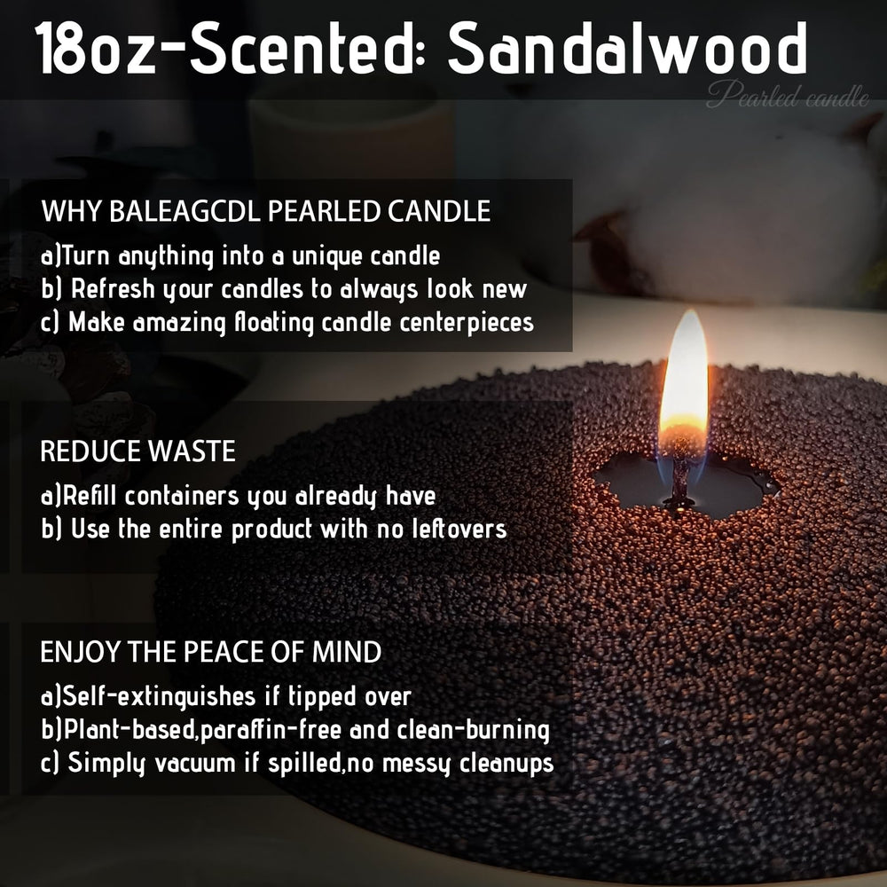 BALEAGCDL Monsoon Wood Pearled Candle DIY wax-craft setup inspires creativity.