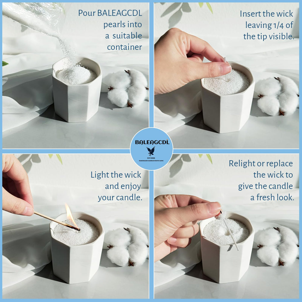 BALEAGCDL Monsoon Wood Pearled Candle sand-texture surface enhances decorative projects.