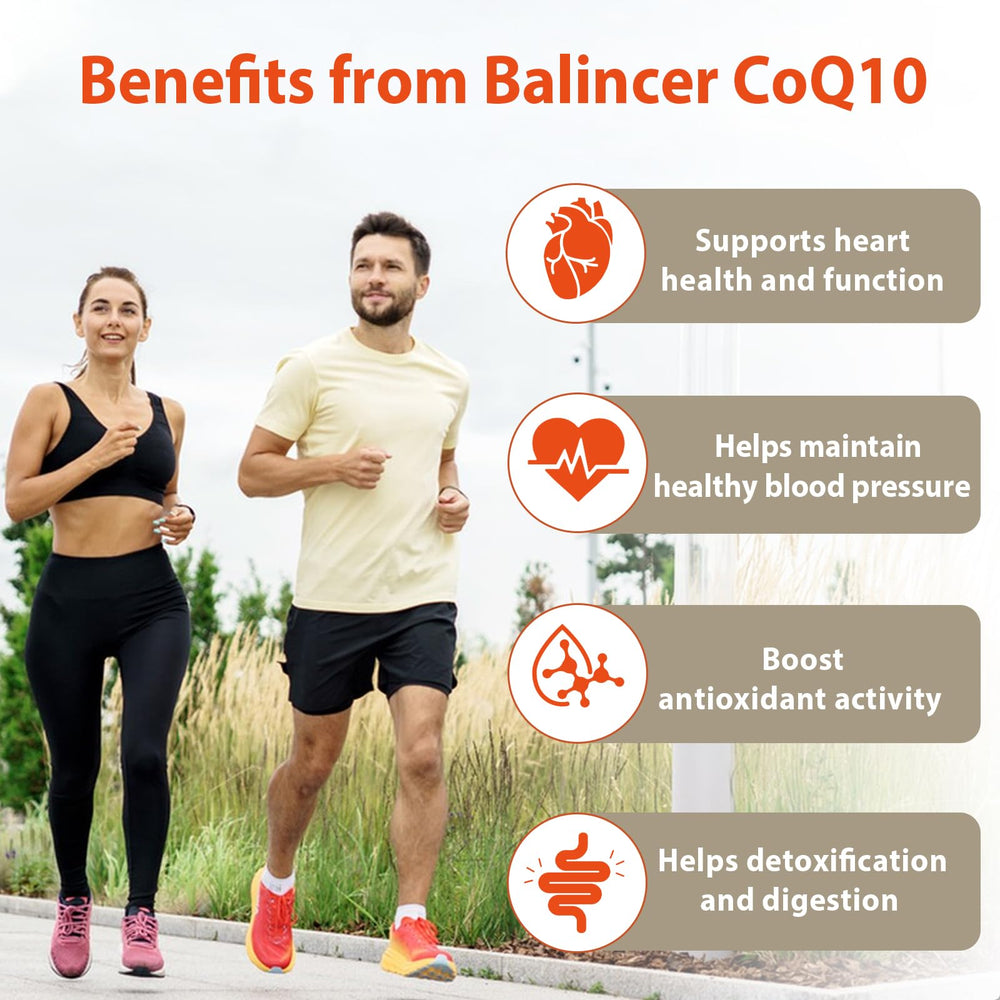 Close-up of CoQ10 softgels with 400mg potency