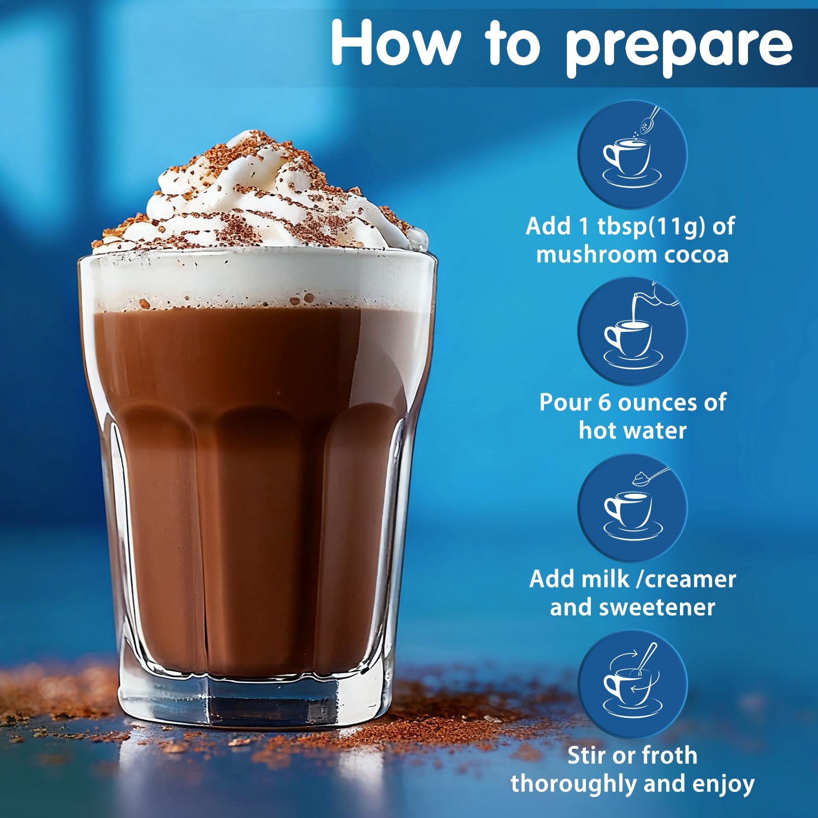 Close-up of ingredients: Reishi mushroom, melatonin, L-theanine, glycine