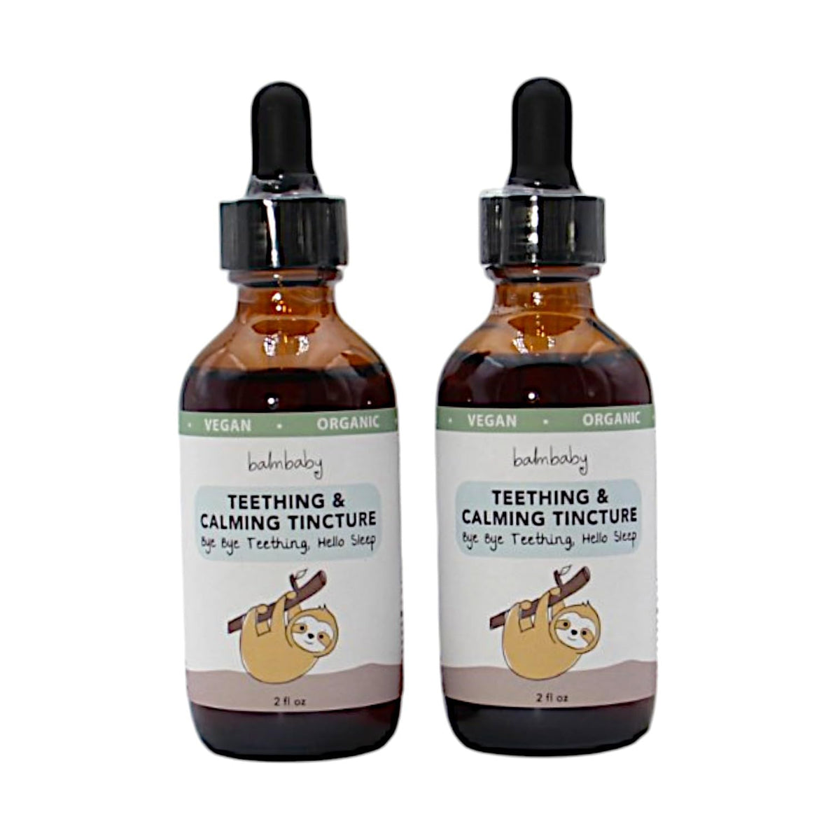 Balm Baby Teething Tincture in 2oz glass bottle