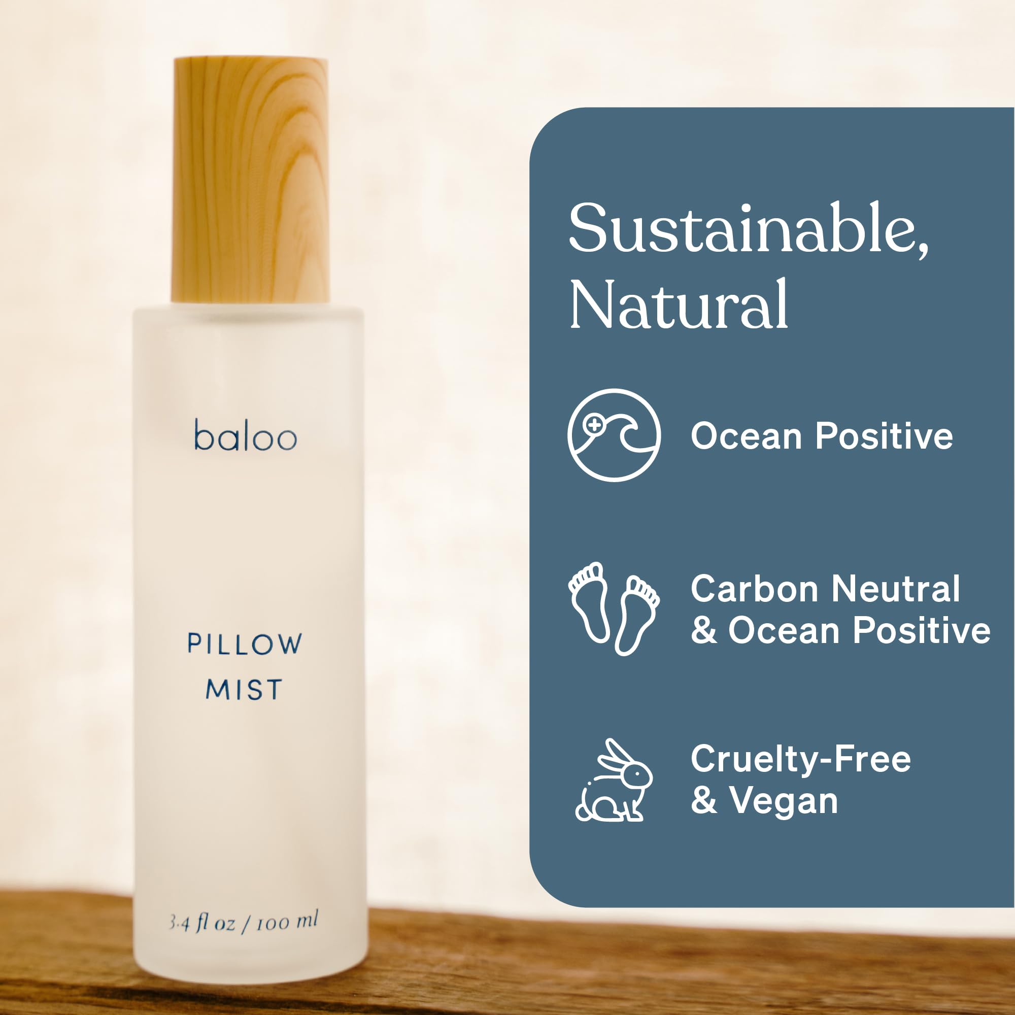 Baloo Pillow Mist on linens and bedding