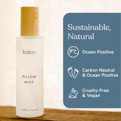 Baloo Pillow Mist on linens and bedding