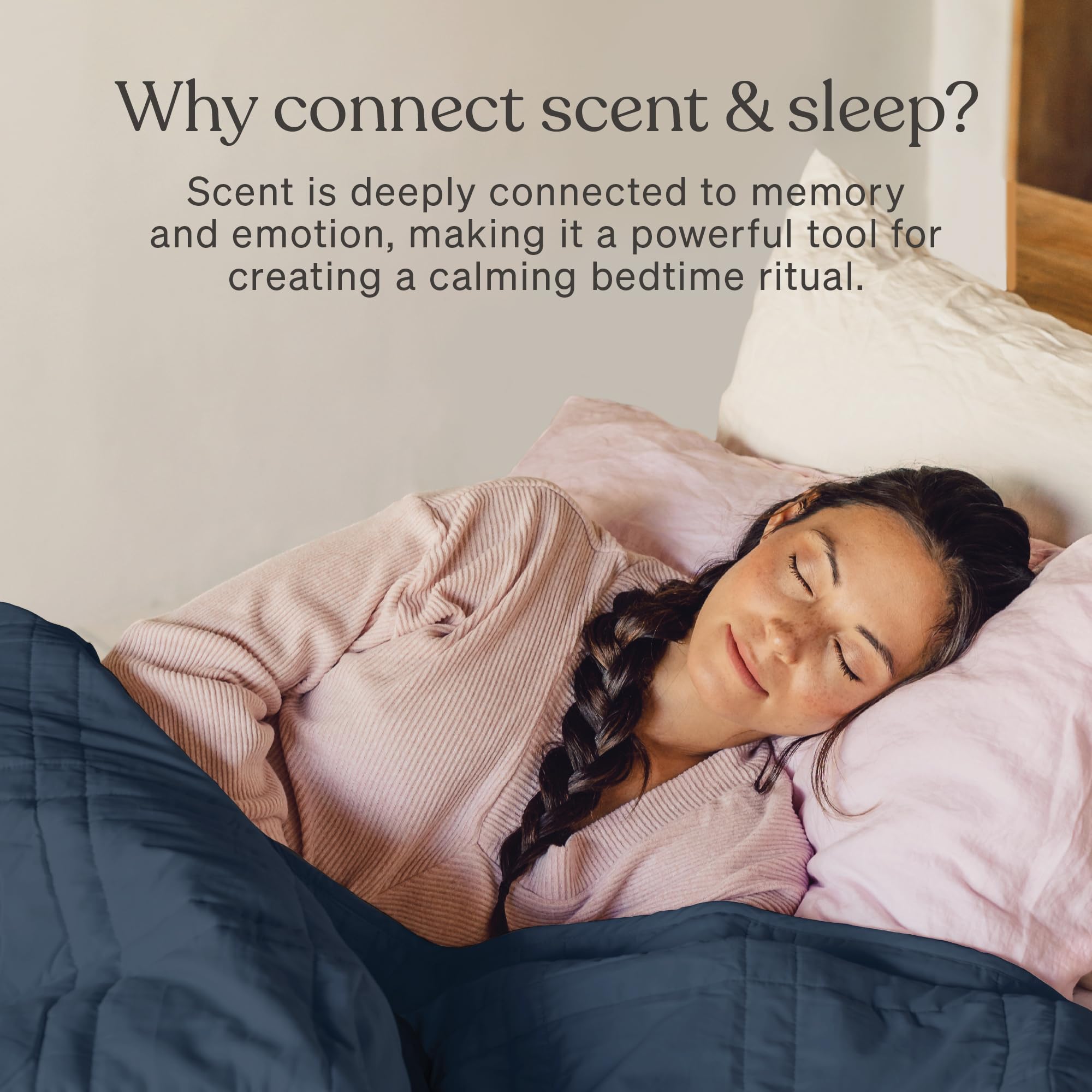 Baloo Pillow Mist spritzed on a pillow for calming sleep