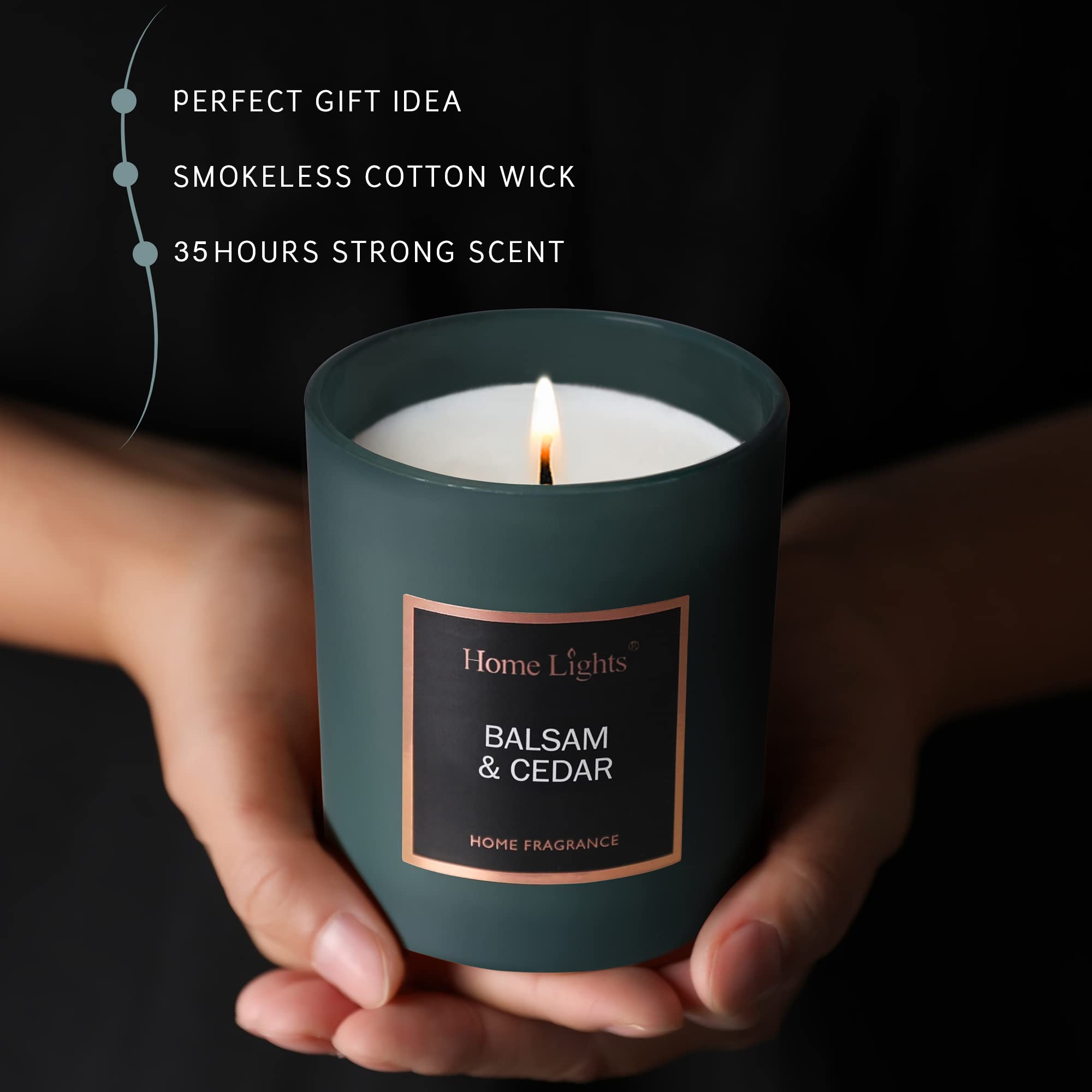 7.2 oz candle burns 35+ hours in glass jar with cotton wick