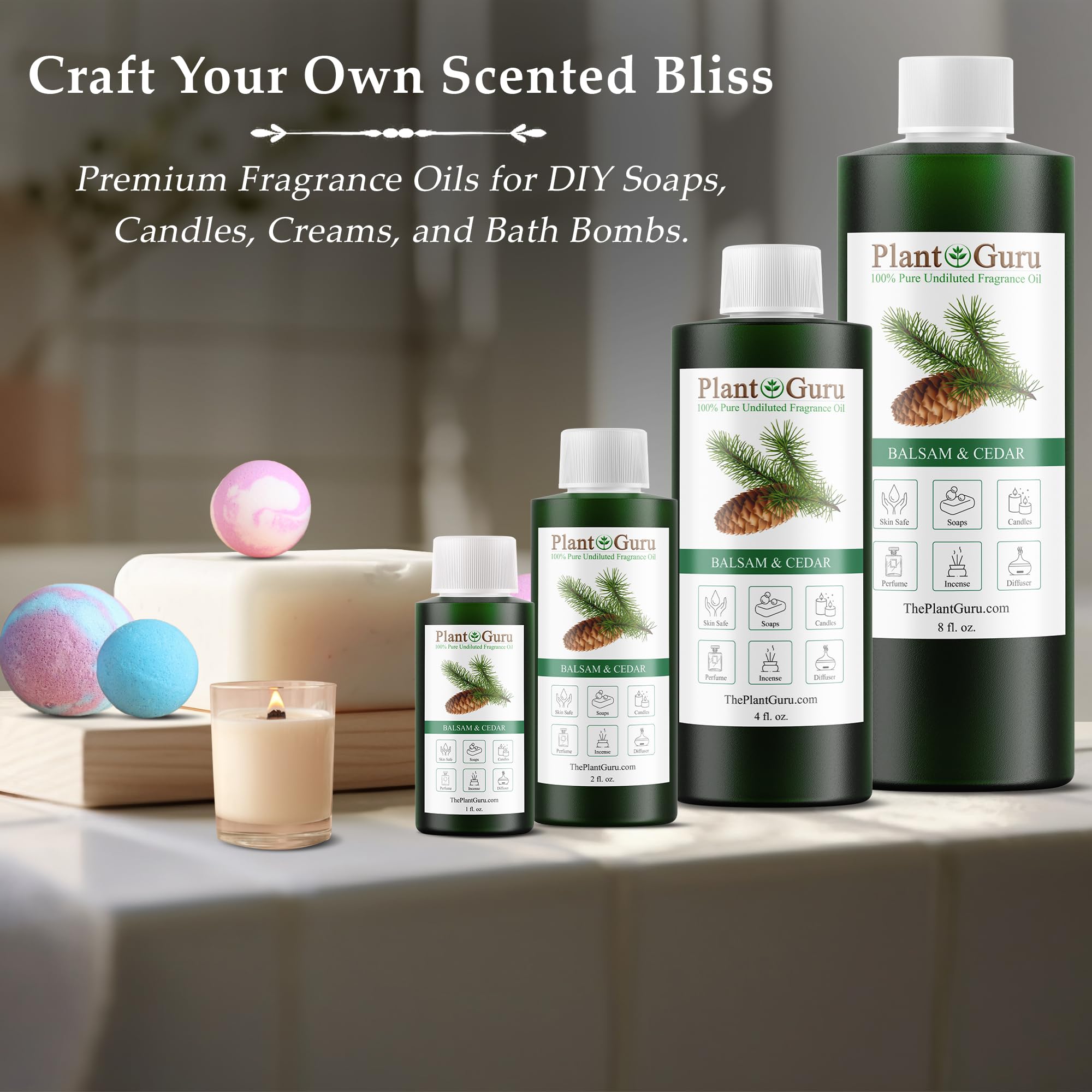 Diffuser filled with Balsam and Cedar Fragrance Oil