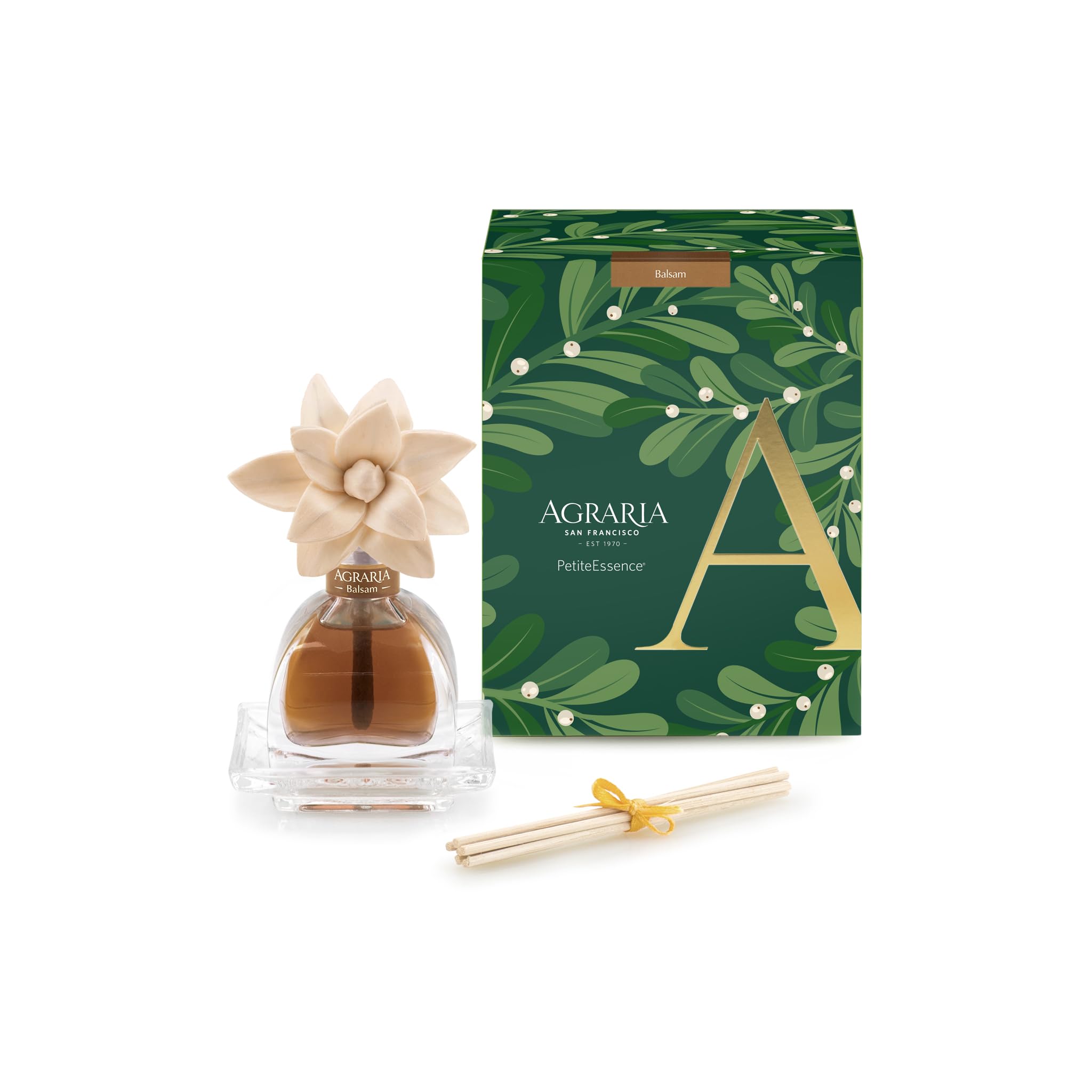 Front view of Balsam Holiday PetiteEssence Diffuser 1.7oz