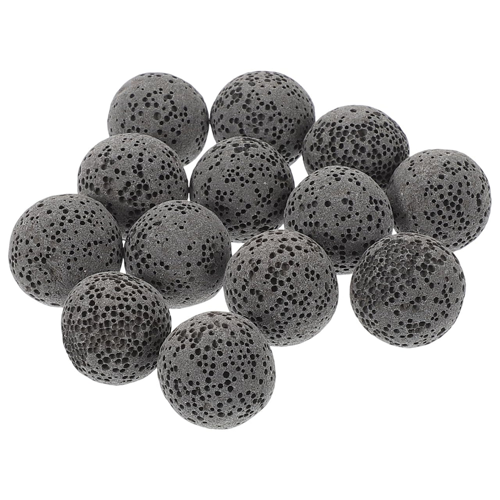 Baluue natural volcanic lava diffuser stones, grey color, close-up