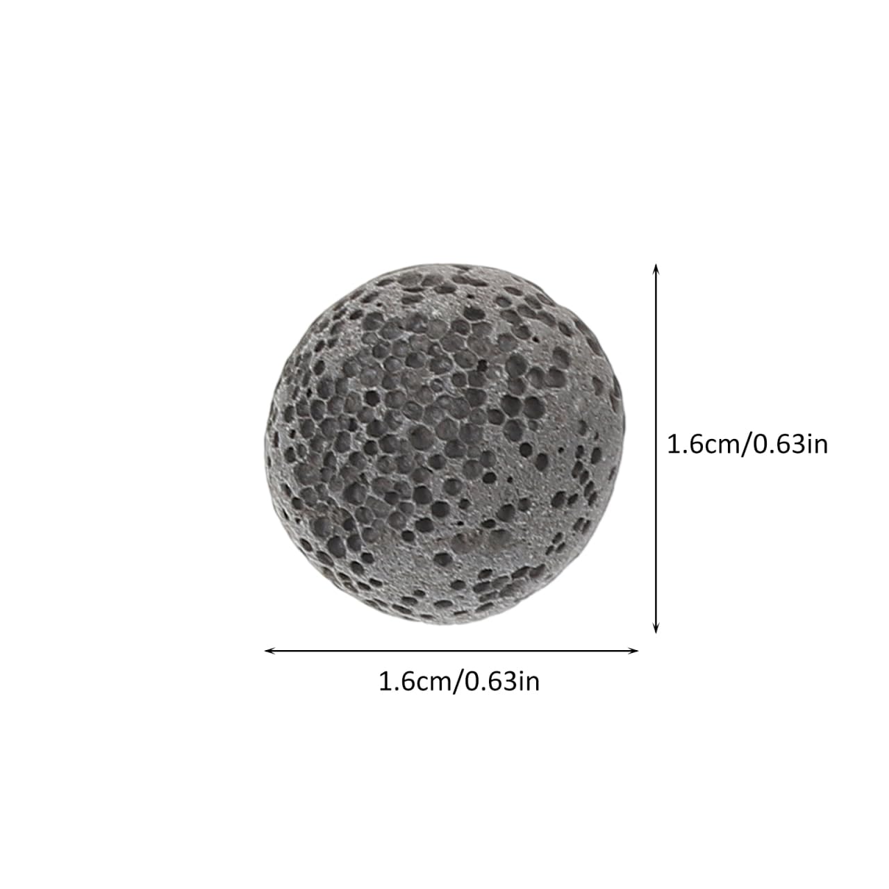 Hand holding a lava stone diffuser to release essential oil