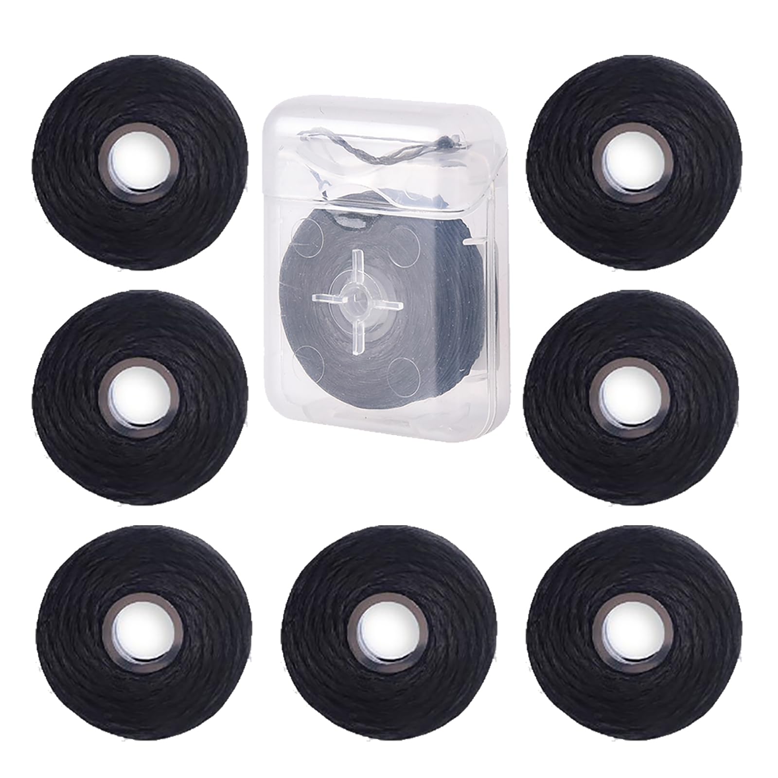 Boxed bamboo charcoal dental floss with built-in blade for easy cutting