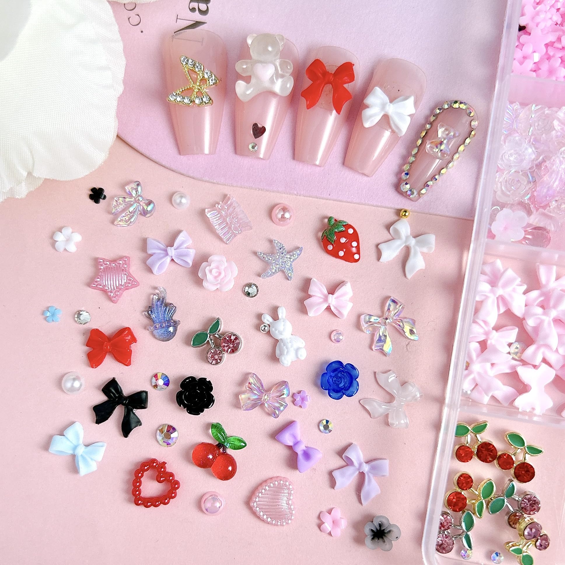 BANA ART flatback pearls and rhinestones offer versatile nail embellishment options.