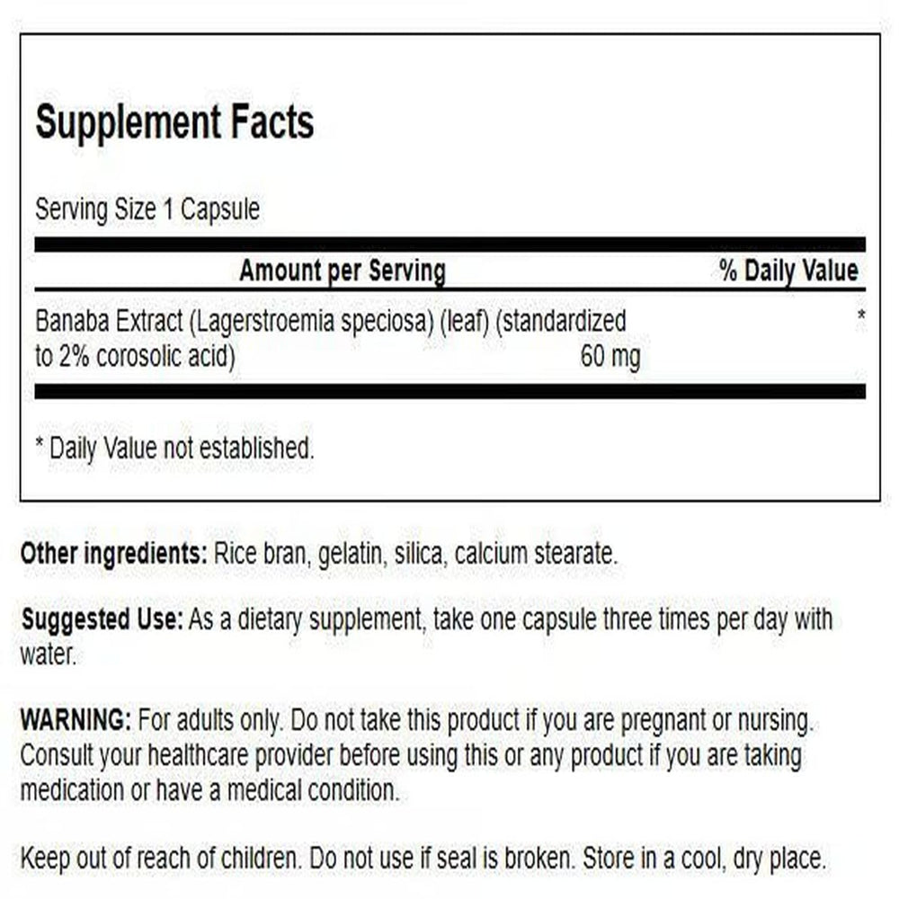 Banaba Extract capsules close-up