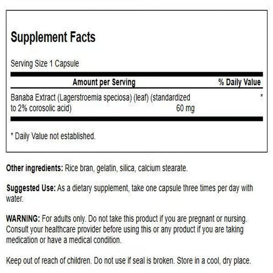 Banaba Extract capsules close-up