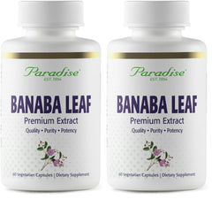 Paradise Herbs Banaba Leaf 12:1 Extract bottle front view