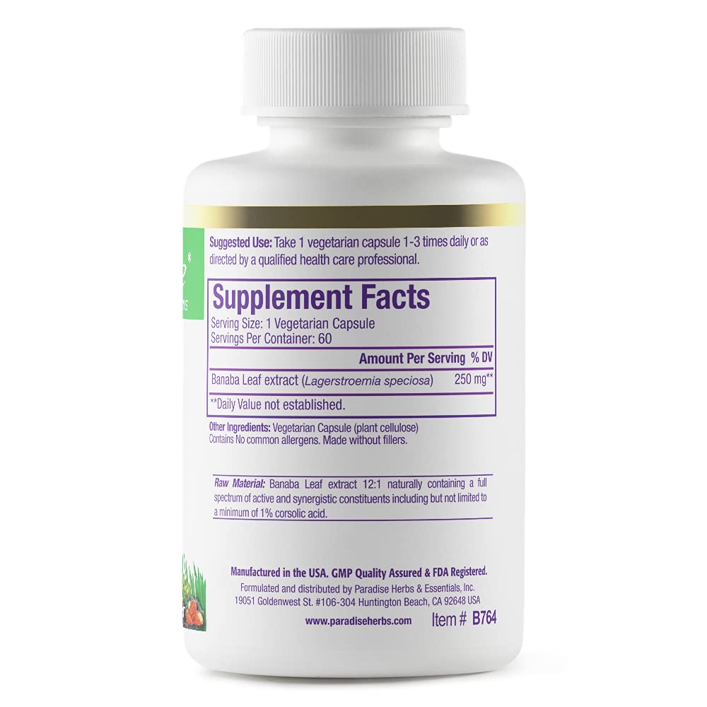 Lifestyle image of Banaba Leaf Extract capsules with natural background