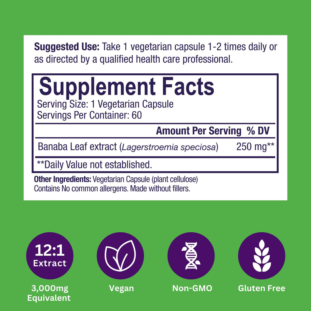 Bottle label detailing vegan, gluten-free, non-GMO information