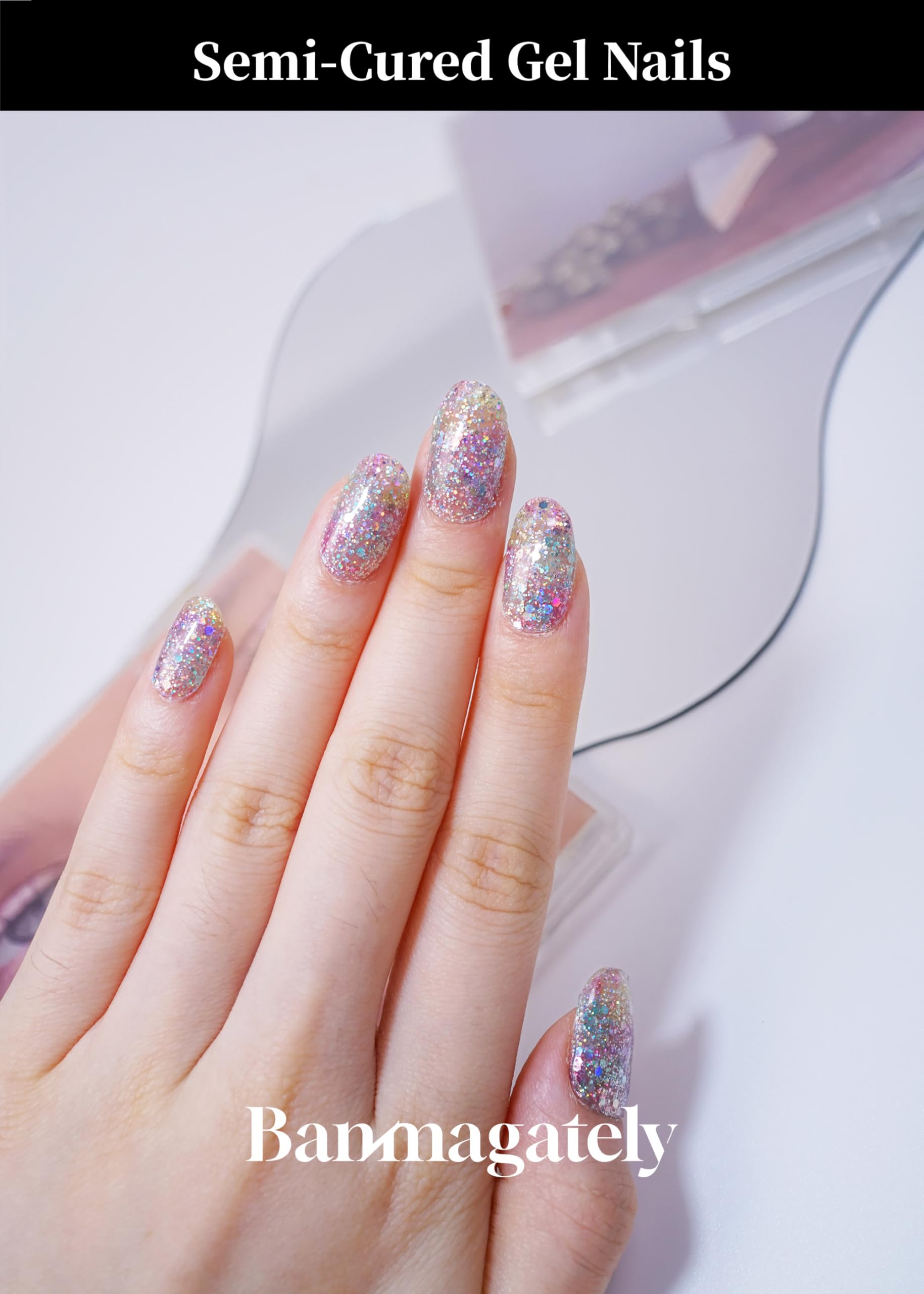 Banmagately long-lasting 21-day wear nail strips provide a durable finish.