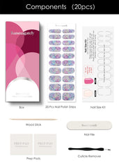 Banmagately semi-cured gel nail stickers apply quickly for salon-quality results.