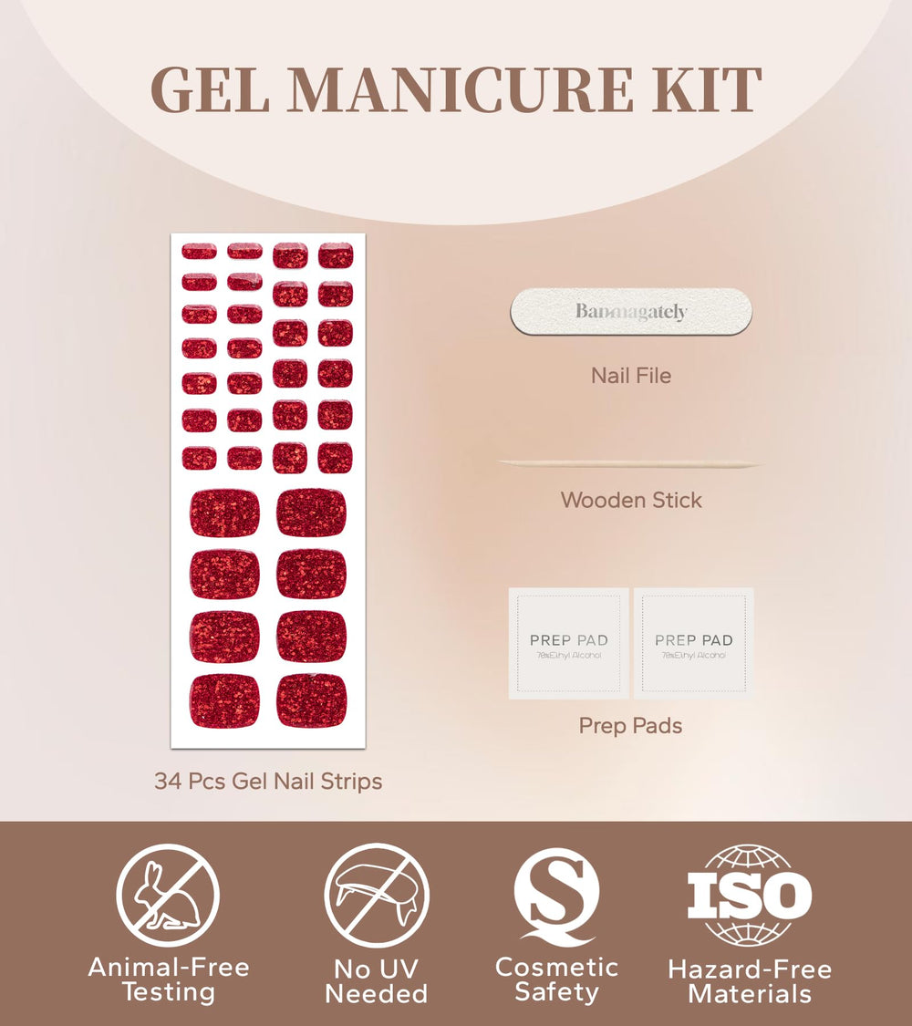 Banmagately UV-free top coat for a salon-like finish without UV light.