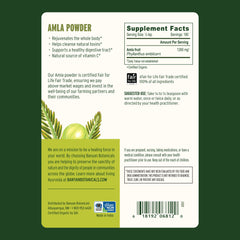 Close-up of fine amla powder texture
