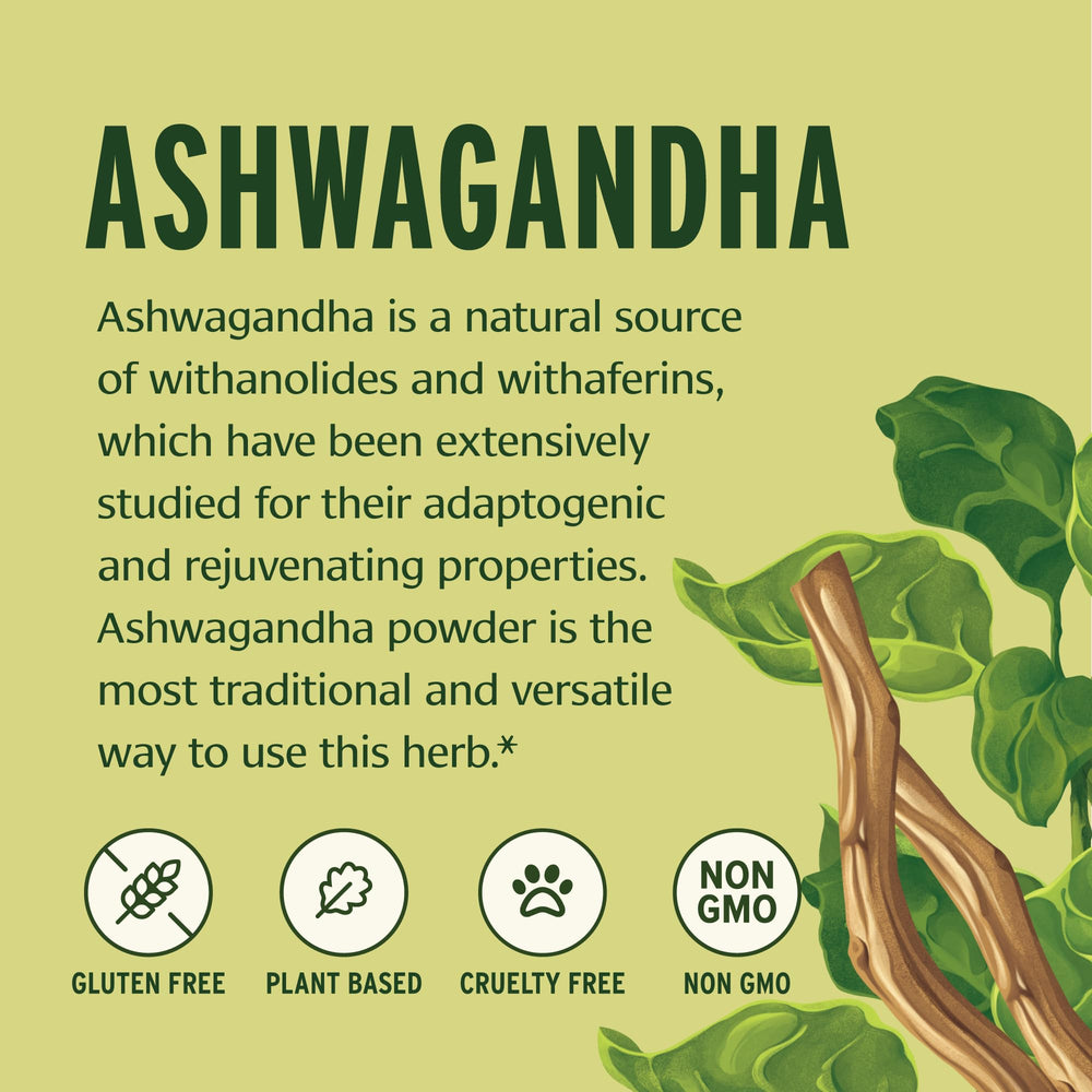 Close-up of Banyan Botanicals Ashwagandha Powder jar