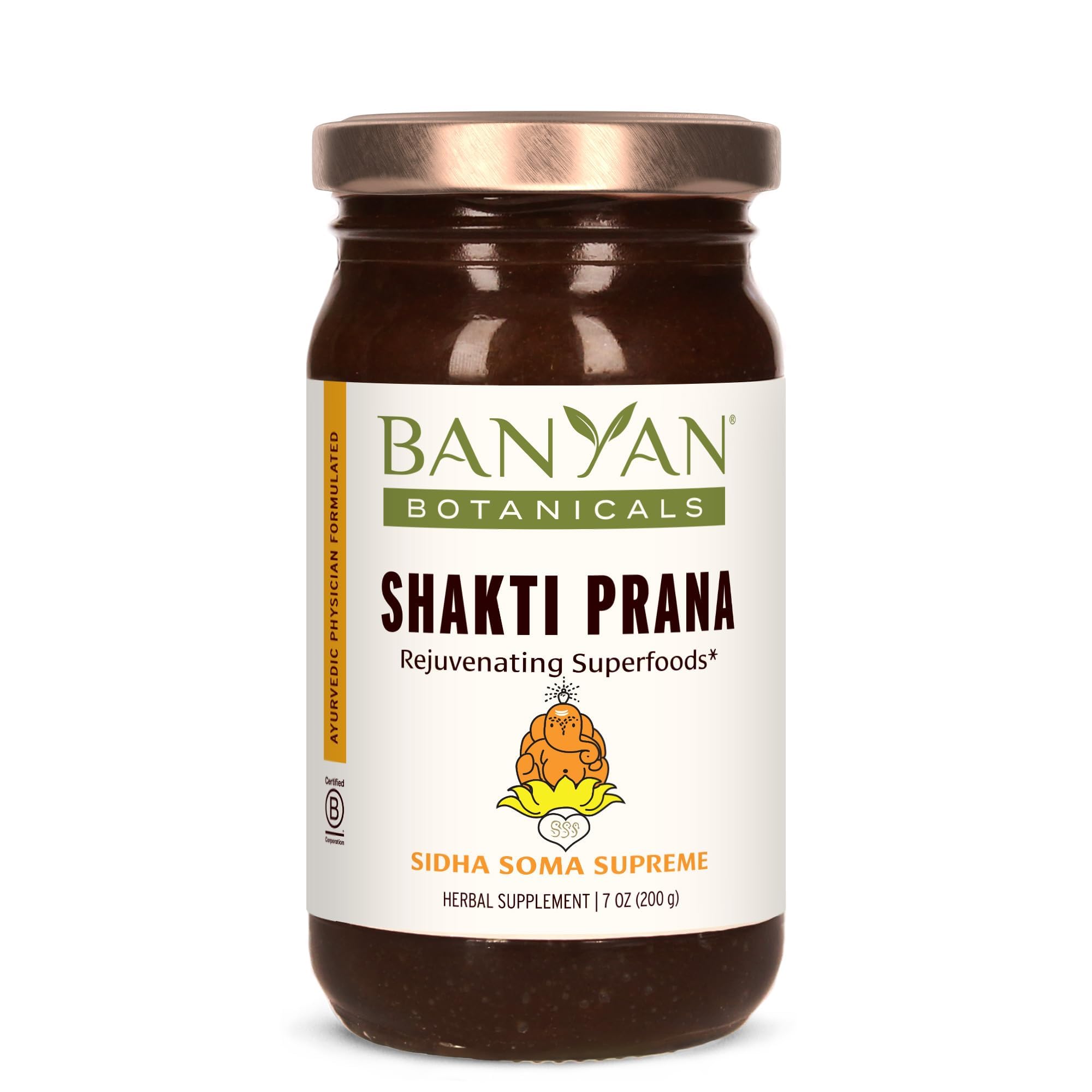 Product shot of Banyan Botanicals Shakti Prana 7.9 oz jar