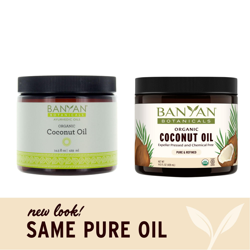 Close-up texture of expeller-pressed coconut oil