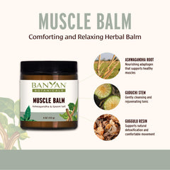 Hands applying Banyan Muscle Balm to tired muscles