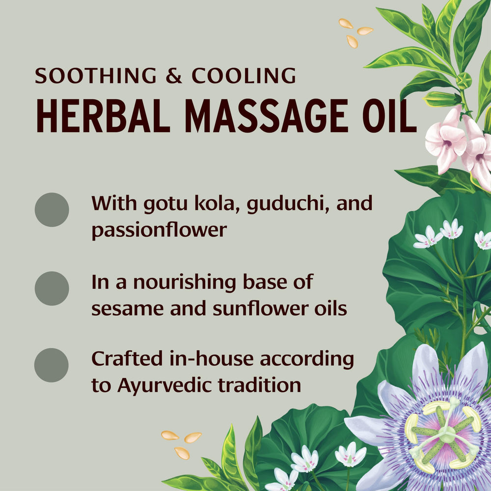 Base oils of sesame and sunflower used in Pitta Massage Oil