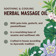 Base oils of sesame and sunflower used in Pitta Massage Oil
