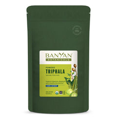 Banyan Botanicals Triphala Powder organic digestion formula with amla, haritaki, and bibhitaki