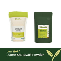 Shatavari powder with measuring spoon