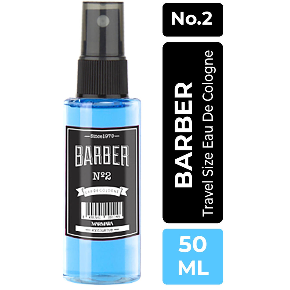 Barber Marmara Cologne dispensing top closeup, precise spray