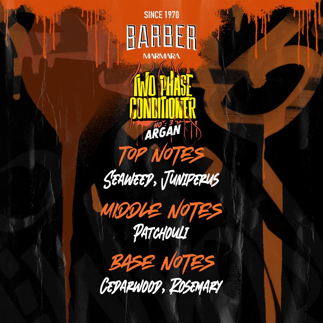 Barber Marmara Leave-in Conditioner Spray No.3 Argan being sprayed for easy application.