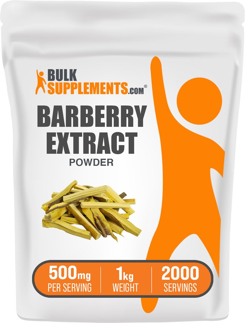 Barberry Extract Powder container 1kg from BulkSupplements.com