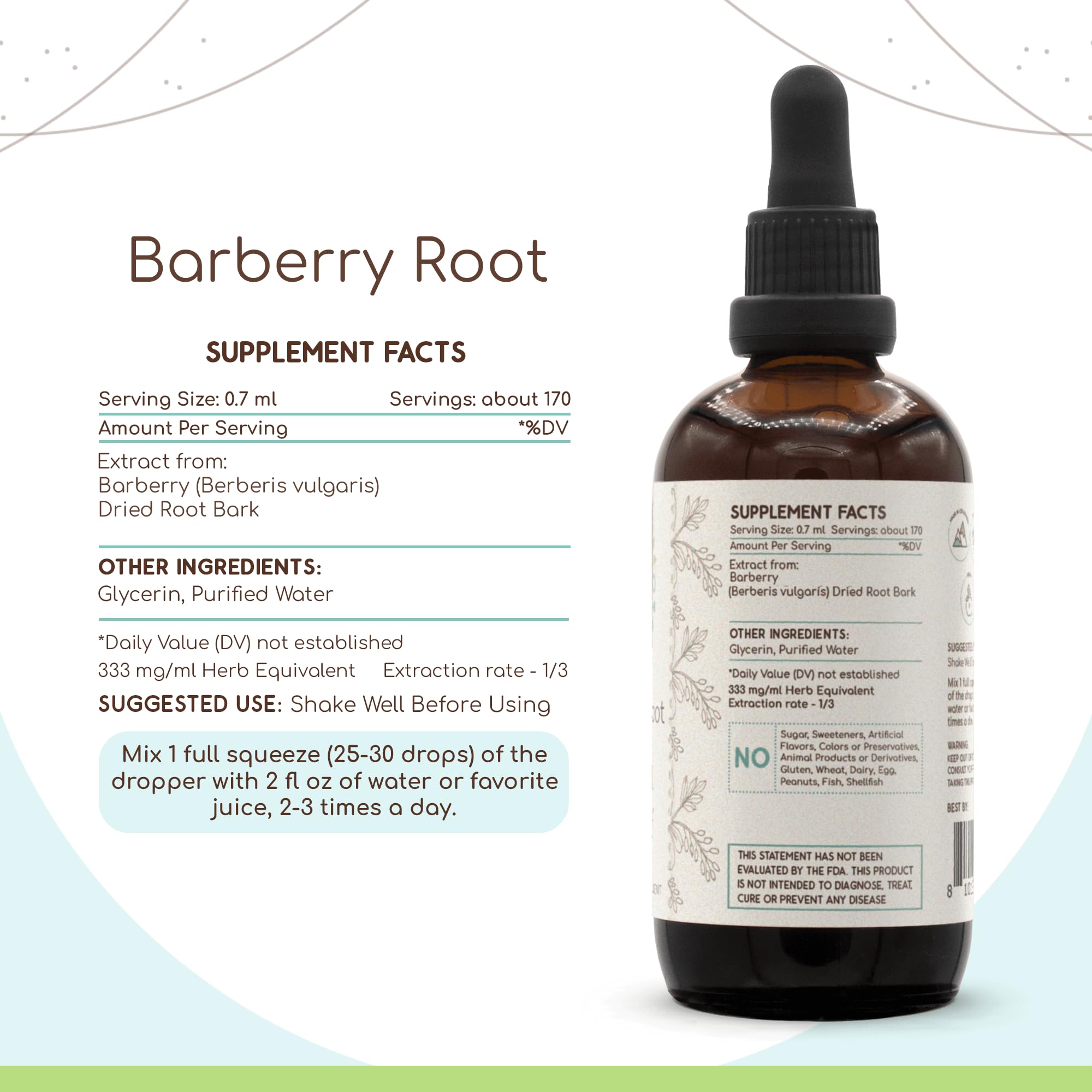 Herbera product label showing 100% natural and USA-made