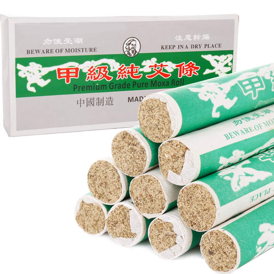 Barelove pure moxa stick, 8 inches long, handmade mugwort for moxibustion
