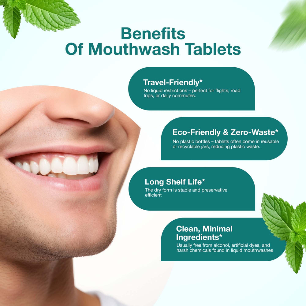 Water activation demonstration for Bargad Mouthwash Tablets