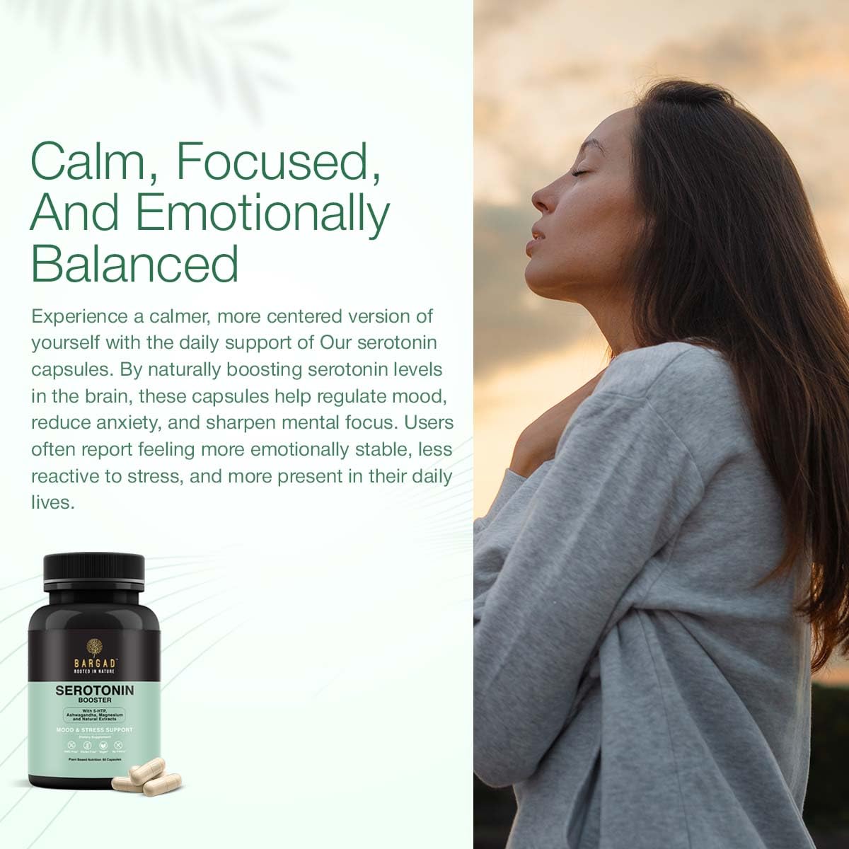 Concept image showing mood uplift, focus, and stress relief