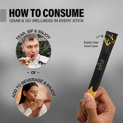 Active lifestyle scene with energy boost from sticks