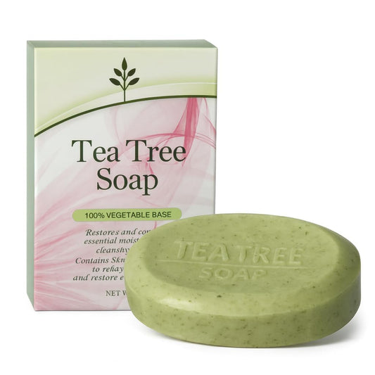 Bargz Antifungal Soap Bar close-up highlighting tea tree power for clean skin